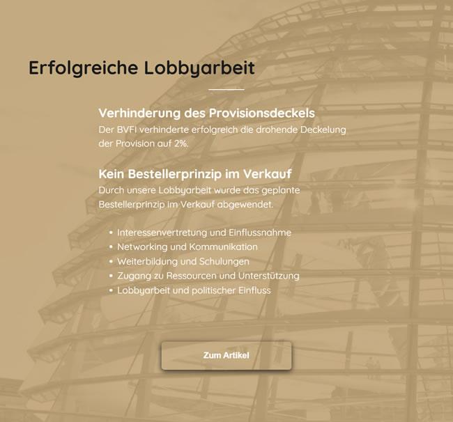 Immobilien Lobby für Makler